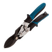 Ножницы по металлу"PIRANHA"усиленные, 255 мм,прямой рез,сталь-СrMo,двухкомпонентные рукоят...Gross 78347