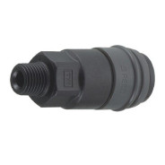 Быстроразъем пневматический с обратным клапаном - наружная резьба 1/4" (пластик)  ...PROWIN 20SMP-E