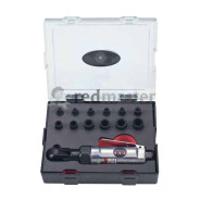 Пневмотрещотка 1/4"  40,5Нм (4,5кг) 240 об.мин.с набором 6гр.ударных головок 13 пр.  ...Force K2139-2