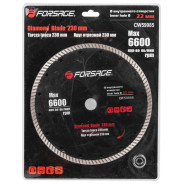 Круг отрезной алмазный 230мм (посадочный диаметр 22мм, 6600 об/мин)  ...Forsage F-CW59985