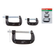 Набор струбцин G-образных 25mm, 50mm, 75mm  ВОЛАТ 14040-03