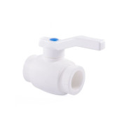 Кран шаровый ПП 40 белый  РосТурПласт 10577