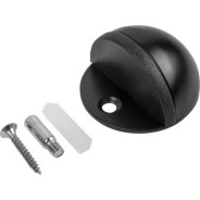 Упор дверной d-45мм круглый чёрный  STARFIX SMF-69829-1