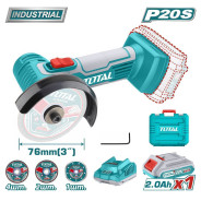 Пила циркулярная аккумуляторная, 20В,  1АКБ 2,0 А/ч, диск 76мм,  ...TOTAL TAGLI76012