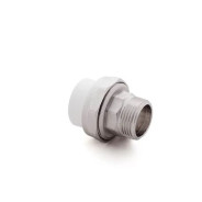 Американка ПП нар. 32х3/4", бел. РТП ( Соединение разборное наружная резьба полипропиленовое)  ...РосТурПласт 10647