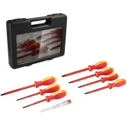 Набор диэлектрических отверток с индикатором напряжения DEKO HT04 SET 8...Deko 065-0553