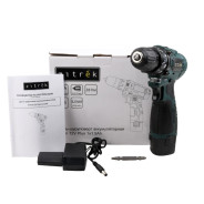 Дрель-шуруповерт аккумуляторная,12В, 1АКБ 1,5 А/ч, 1350 об.мин, 28 Нм,   Green 12V Plus ...Zitrek 085-1013