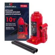 Домкрат бутылочный 10т (h min 200мм, h max 385мм)  EVERFORCE EF-T91004