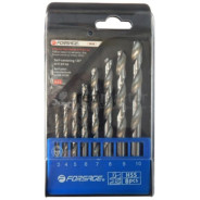 Набор сверл по металлу HSS 8пр. (3-10мм), в пластиковом футляре  ...Forsage F-DBS08
