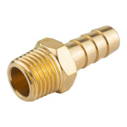 Штуцер пневматический наруж. резьба 1/4" - "елочка" 8мм  ...Forsage F-MH04/05