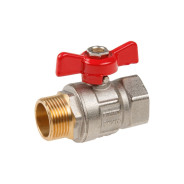 Кран шаровый 3/4" наружная-внутренняя резьба бабочка PN40  ...AV Engineering AVE093034