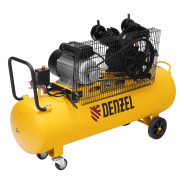 Компрессор воздушный рем. привод BCV2300/100, 2,3 кВт, 100 литров, 440 л/мин  ...DENZEL 58111