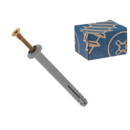 Дюбель-гвоздь 6х40 мм полипропилен гриб (200 шт в карт. уп.) РБ  ...STARFIX SM-82198-200