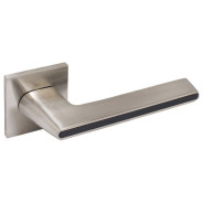 Ручка дверная "АДЕЛЬ" SN/BL (85815) мат.никель/черн АЛЛЮР  ...УЗК 13786