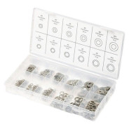 Набор шайб плоских и гроверов, 350 предм.  Сибртех 47614