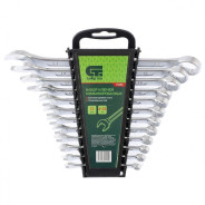 Набор ключей комбинированных, 6-22мм, CrV, 12 шт.  Сибртех 15452