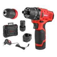 Аккум. дрель-шуруповерт BD 1215 LiSET , 12 В, 2АКБ 1,5 А/ч, 30 Н*м,  БЗП 10 мм ,   ...WORTEX 1326470