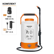 Опрыскиватель аккумуляторный, 16В, 2АКБ 3,0 А/ч,  DAEWOO Daewoo Power DSA 7Li MIX