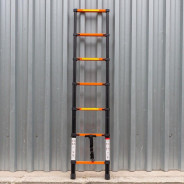 Лестница телескопическая алюминиевая односекционная (2.0м,7ступенек, max нагрузка 150кг, вес 4,7кг) ...ISMA ISMA-UP200