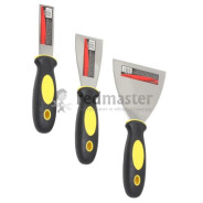 Шпатель нержавеющий, с прорезиненной ручкой 1"-25мм Profi  ...BaumAuto BM-33911