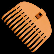 Грабли веерные пластмассовые под крепление TQ 13 зубцов  ...BRADAS TQ-G13