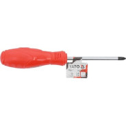 Отвертка крестовая магнитная PH2х100mm CrV 6150  YATO YT-25677