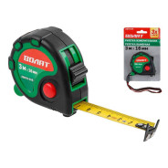 Рулетка  3м/16mm обрезин. корп.  (быт.) (3 механ. фиксации ленты, 2-х стор. шкала нанесения, магнитн...ВОЛАТ 20070-316