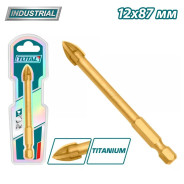 Сверло по плитке и стеклу 12х87мм  TOTAL TACG211212