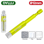 Коронка с твердосплавным напылением 12 мм  DYLLU DTKJ5K12