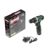 Дрель-шуруповерт аккумуляторная, 12В, 1АКБ 1,5 А/ч, 1400 об.мин,   ACD12CS...Hammer 645151