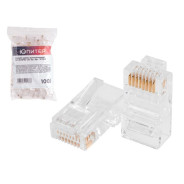 Разъем (джек) компьютерный RJ-45 8P8C CAT 6e (100 шт.)   ЮПИТЕР JP7309