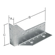 Опора балки правая 25х140x76 мм OB R белый цинк,  STARFIX SMP-91342-1
