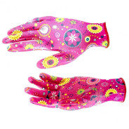 Перчатки садовые из полиэстера с нитрильным обливом, красные, M PALISAD ...PALISAD HOME 67746