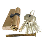 Евроцилиндр CBF-1 70 (35x35) латунь, английский ключ  DORMA 7039000000002