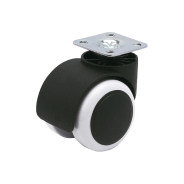 Опора колёсная d-50mm на площадке, резиновый ход  STARFIX SMF-105251