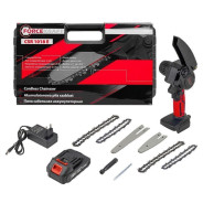 Пила цепная аккумуляторная,  1АКБ Li-ion 20V, 2.0Ah,   FORCEKRAFT FK-CSR1018E