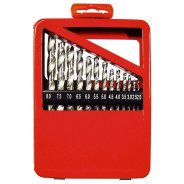 Набор сверл по металлу, 1-10 мм (через 0.5 мм), HSS, 19 шт., метал. коробка цил. хвостовик  ...Matrix 72388