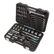 Набор инструментов, 1/4", 1/2", CrV, 120 зубьев, 82 предмета  ...Gross 14149