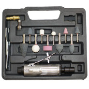 Пневмошлифмашина прямая 25000 об/мин, цанга 3/6 мм  GL25000 + набор (кейс) ...FUBAG 100101