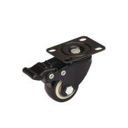 Опора колёсная усиленная d-40mm поворотная площадка с фиксатором   ...STARFIX SMF-18001