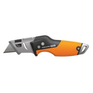 Нож строительный складной, со сменным лезвием CarbonMax,  FISKARS 1027224