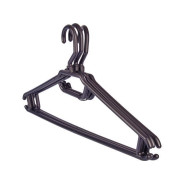 Набор вешалок для легкой одежды, 3 шт., Light, 48-50, 405х205х30 mm., черный KEEPLEX ... KL188413028