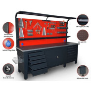 Верстак металический (H2050xW2500xD730 мм.)  Rock FORCE RF-01Y0195