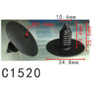 Клипса для крепления внутренней обшивки а/м Пежо пластиковая (100шт/уп.)  ...Forsage C1520(Nissan/Peugeot/Renault)