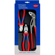 Наборы инструмента Bestseller, 3 шт, плоскогубцы 180 мм, бокорезы 160 мм, COBRA клещи 250 мм (  ...KNIPEX 002009V01