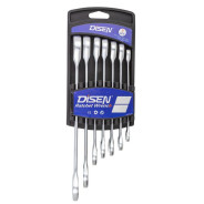 Ключи трещоточные (8-19мм), набор 7пр.  DISEN DSD1509