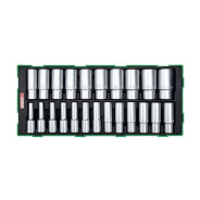 Набор головок глубоких 1/2", 8-32мм, 23пр.  Toptul GTB2305