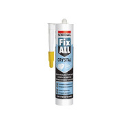 Клей-герметик гибрид. Fix All Crystal прозрачный 290 мл  SOUDAL 119130