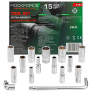 Набор головок глубоких, 1/2", 6гр. 10-32мм, 15пр., RockFORCE Rock FORCE RF-4157