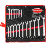 Набор ключей комбинированных 18пр.(8-19, 21, 22, 24, 27, 30, 32мм),на полотне  RF-5281P(M-P)(5181)...Rock FORCE RF-5181